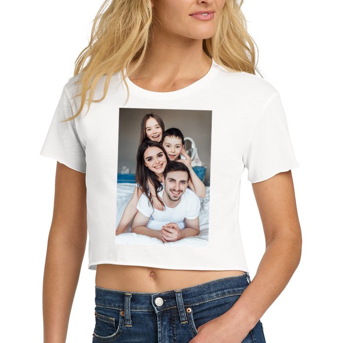 Add Custom Photo Picture Crop Top