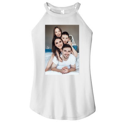 Add Custom Photo Picture Women's Perfect Tri Rocker Tank