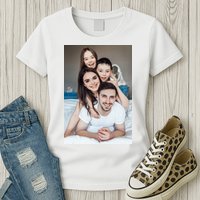 Add Custom Photo Picture Womens T-Shirt