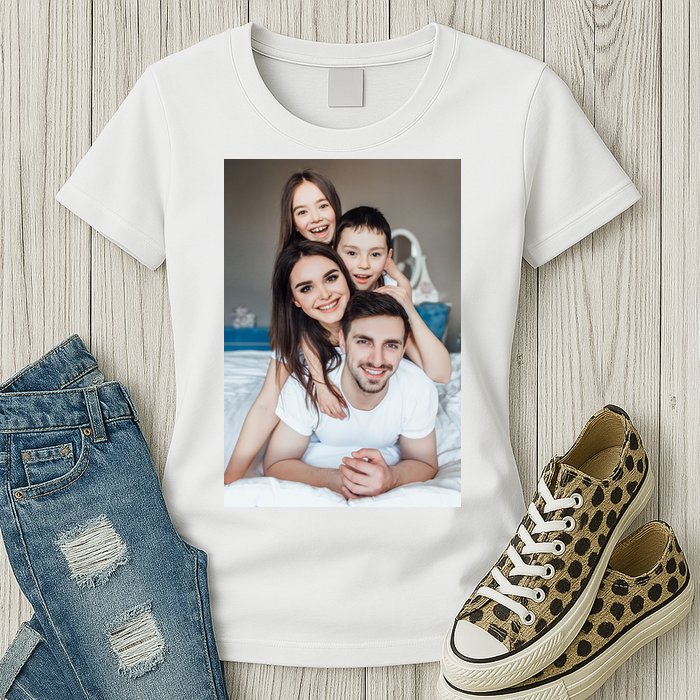 Add Custom Photo Picture Womens T-Shirt