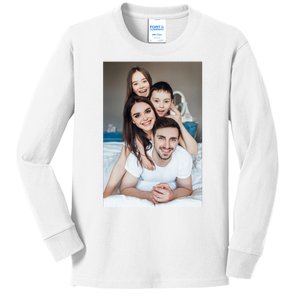 Add Custom Photo Picture Kids Long Sleeve Shirt