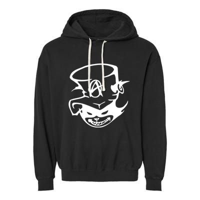 Anarchy Cat Punk Fun Garment-Dyed Fleece Hoodie