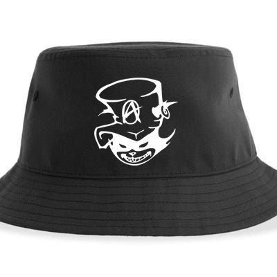 Anarchy Cat Punk Fun Sustainable Bucket Hat