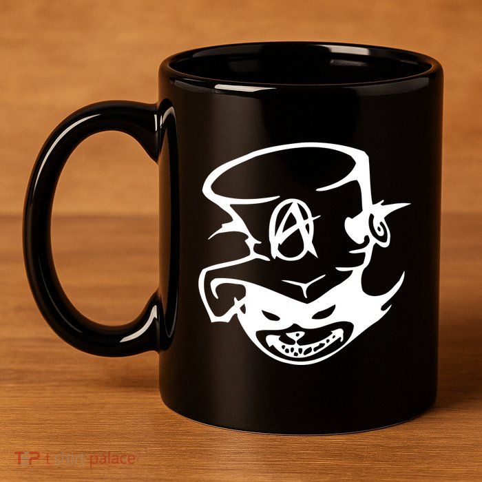 Anarchy Cat Punk Fun 11oz C Handle Ceramic Mug