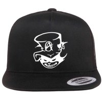 Anarchy Cat Punk Fun Flat Bill Trucker Hat