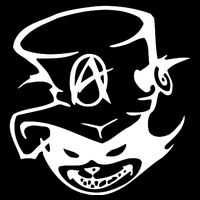 Anarchy Cat Punk Fun Flat Bill Trucker Hat