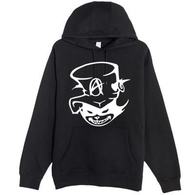 Anarchy Cat Punk Fun Premium Pullover Hoodie