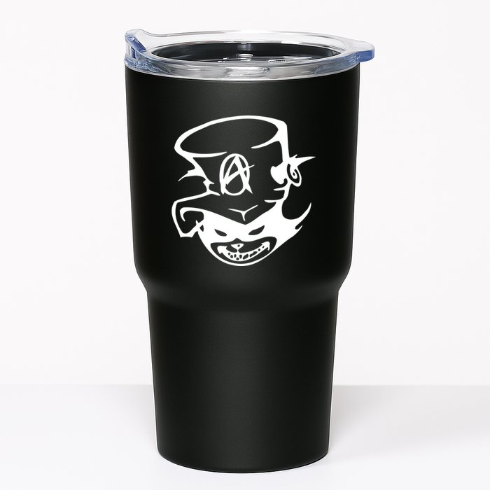 Anarchy Cat Punk Fun Tumbler