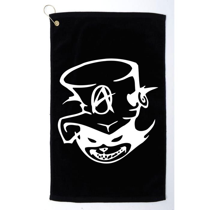 Anarchy Cat Punk Fun Golf Towel