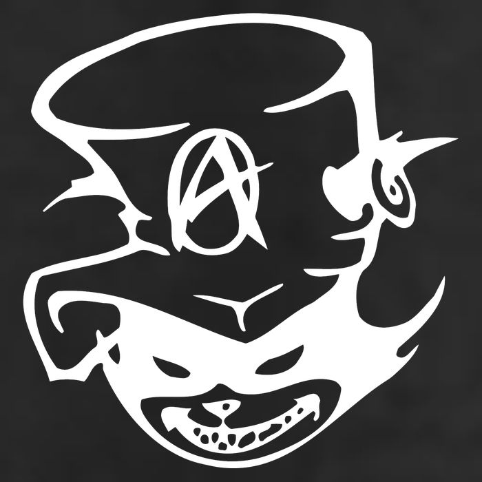 Anarchy Cat Punk Fun Golf Towel