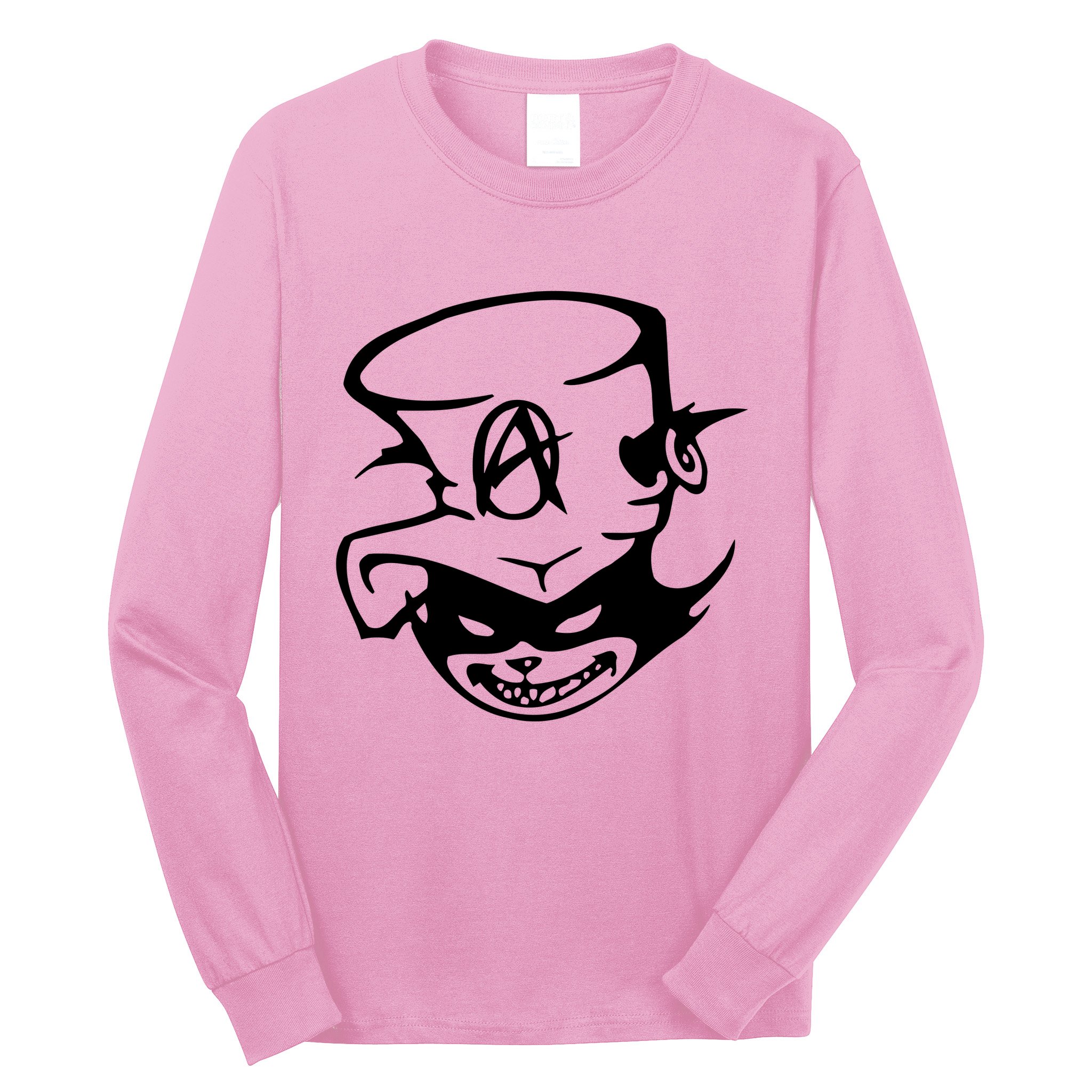 Anarchy Cat Punk Fun Long Sleeve Shirt