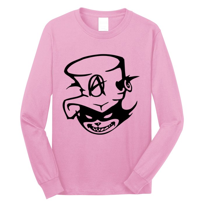 Anarchy Cat Punk Fun Long Sleeve Shirt