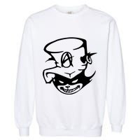 Anarchy Cat Punk Fun Garment-Dyed Sweatshirt
