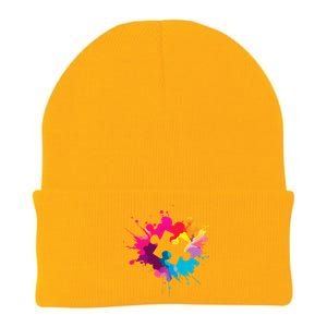 Autism Colorful Puzzle Piece Knit Cap Winter Beanie