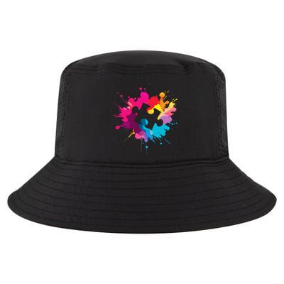 Autism Colorful Puzzle Piece Cool Comfort Performance Bucket Hat