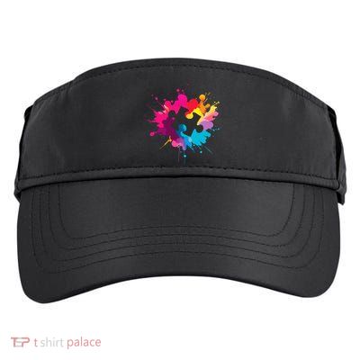 Autism Colorful Puzzle Piece Adult Drive Performance Visor