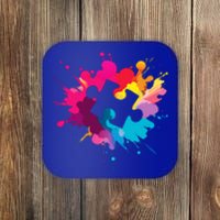 Autism Colorful Puzzle Piece Coaster