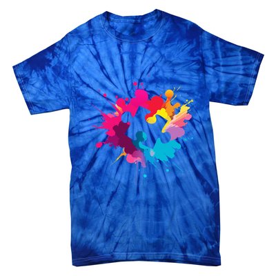 Autism Colorful Puzzle Piece Tie-Dye T-Shirt