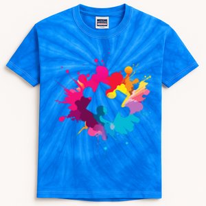 Autism Colorful Puzzle Piece Kids Tie-Dye T-Shirt