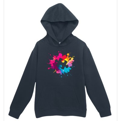 Autism Colorful Puzzle Piece Urban Pullover Hoodie