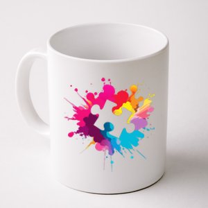 Autism Colorful Puzzle Piece Coffee Mug