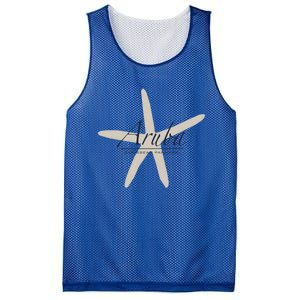 Aruba Caribbean Paradise Souvenir Cool Gift Starfish Gift Mesh Reversible Basketball Jersey Tank