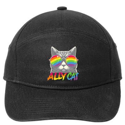Ally Cat Pride Stuff Flag Transsexual Lgbt 7-Panel Snapback Hat