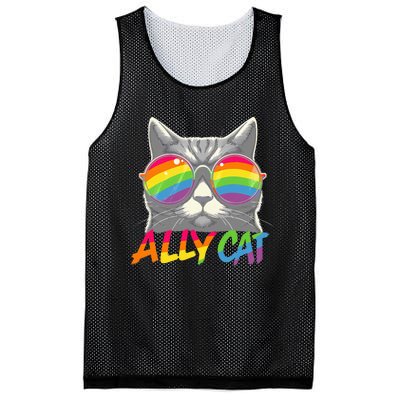 Ally Cat Pride Stuff Flag Transsexual Lgbt Mesh Reversible Basketball Jersey Tank