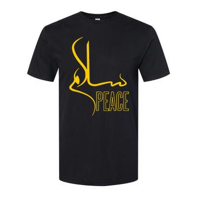 Arabic Calligraphy Peace Muslim Islam Softstyle® CVC T-Shirt