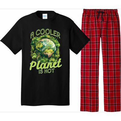 A Cooler Planet Is Hot World Environt Day Eco Warrior Great Gift Pajama Set