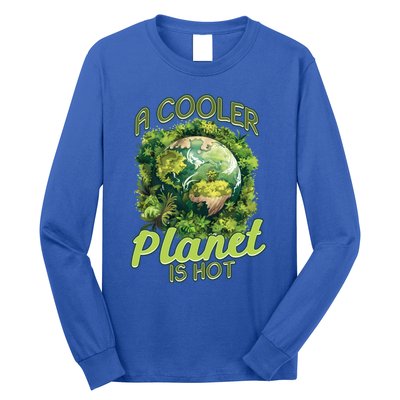 A Cooler Planet Is Hot World Environt Day Eco Warrior Great Gift Long Sleeve Shirt