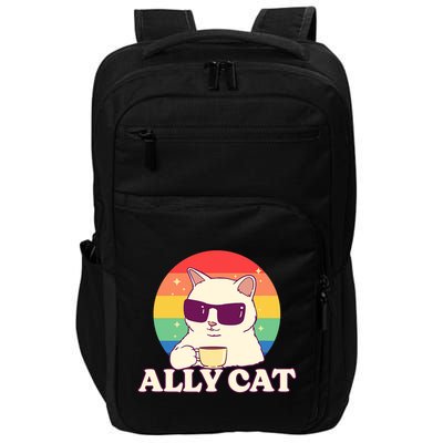Ally Cat Pride Gift Impact Tech Backpack