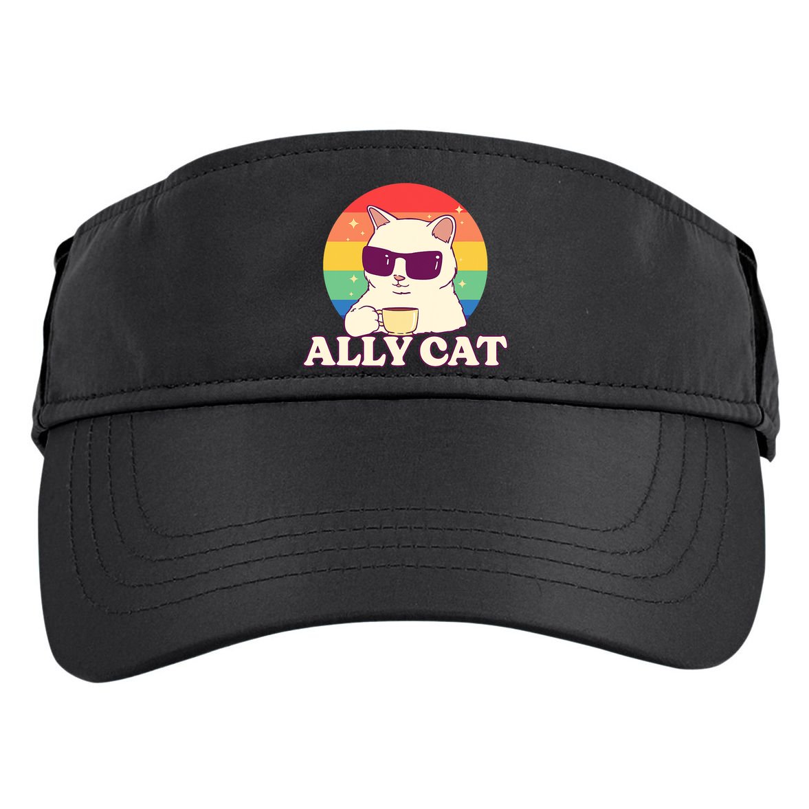Ally Cat Pride Gift Adult Drive Performance Visor