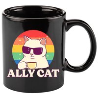 Ally Cat Pride Gift 11oz C Handle Ceramic Mug