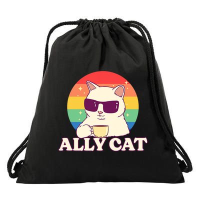 Ally Cat Pride Gift Drawstring Bag