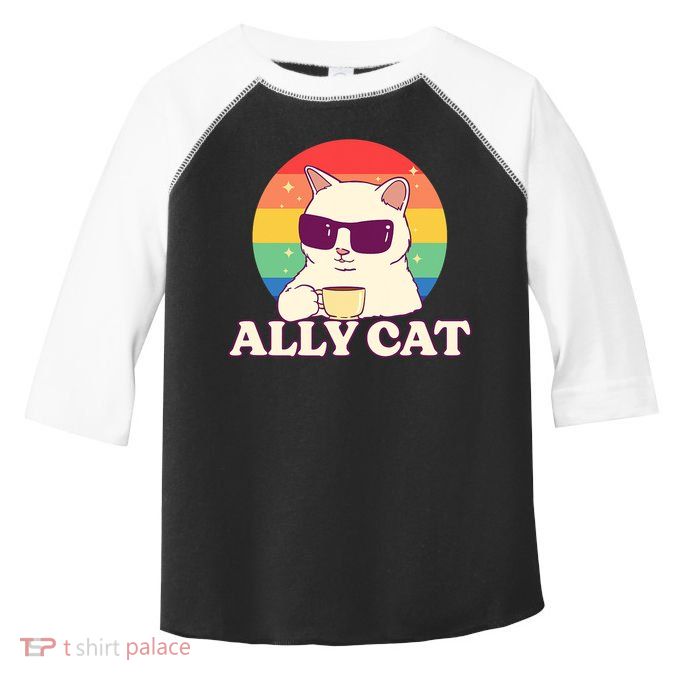 Ally Cat Pride Gift Toddler Fine Jersey T-Shirt