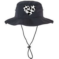 Awesome Cow Print Black & White Print Heart Legacy Cool Fit Booney Bucket Hat