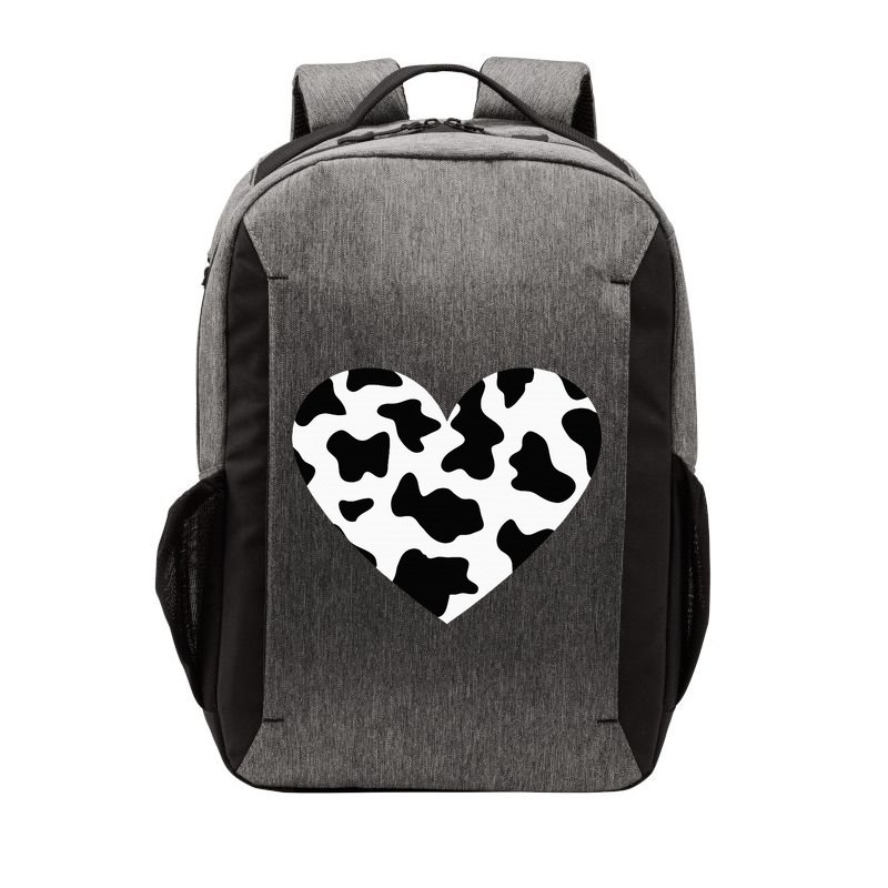 Awesome Cow Print Black & White Print Heart Vector Backpack