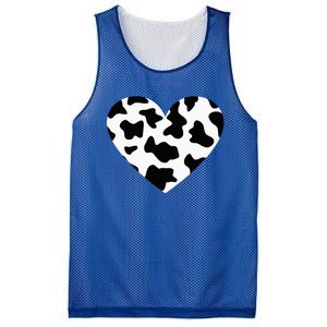 Awesome Cow Print Black & White Print Heart Mesh Reversible Basketball Jersey Tank