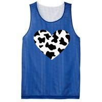 Awesome Cow Print Black & White Print Heart Mesh Reversible Basketball Jersey Tank