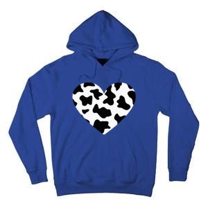 Awesome Cow Print Black & White Print Heart Tall Hoodie