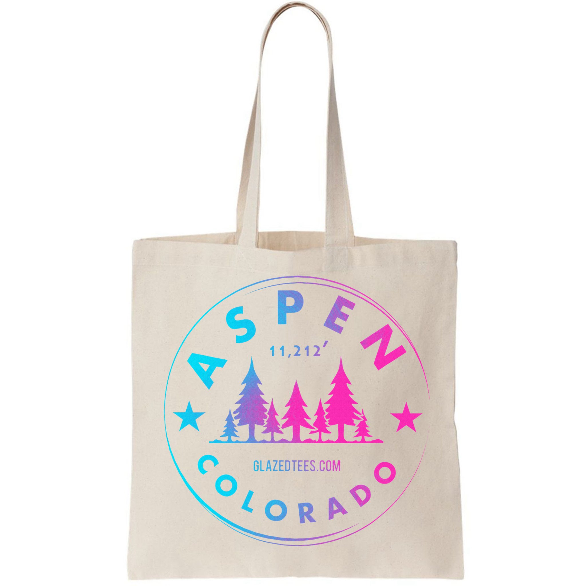 Aspen Colorado Retro Big Mountain Forest Bag