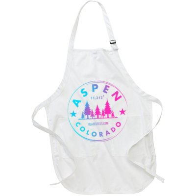 Aspen Colorado Retro Big Mountain Forest Apron