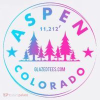 Aspen Colorado Retro Big Mountain Forest Tall T-Shirt