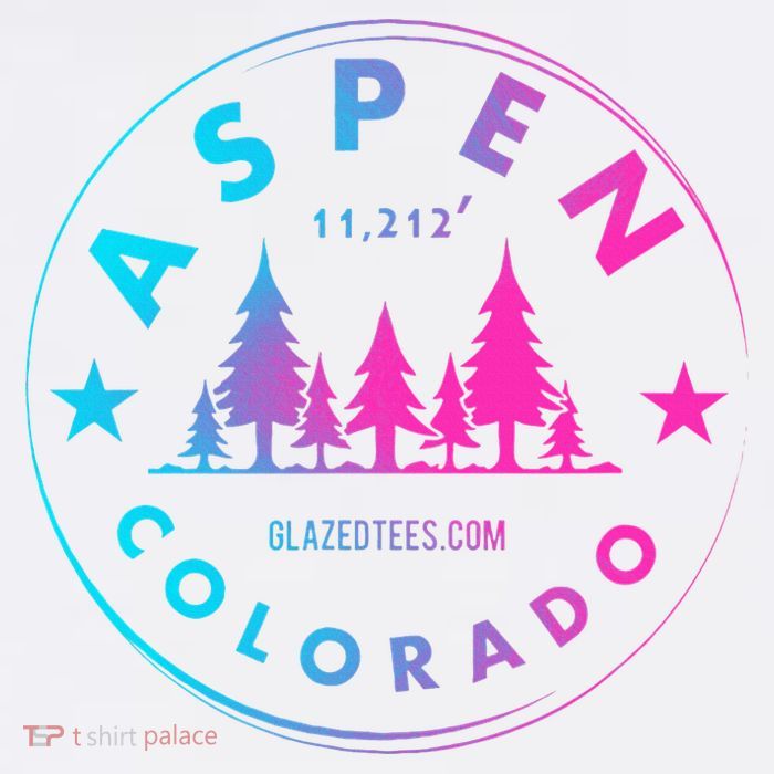 Aspen Colorado Retro Big Mountain Forest Tall T-Shirt