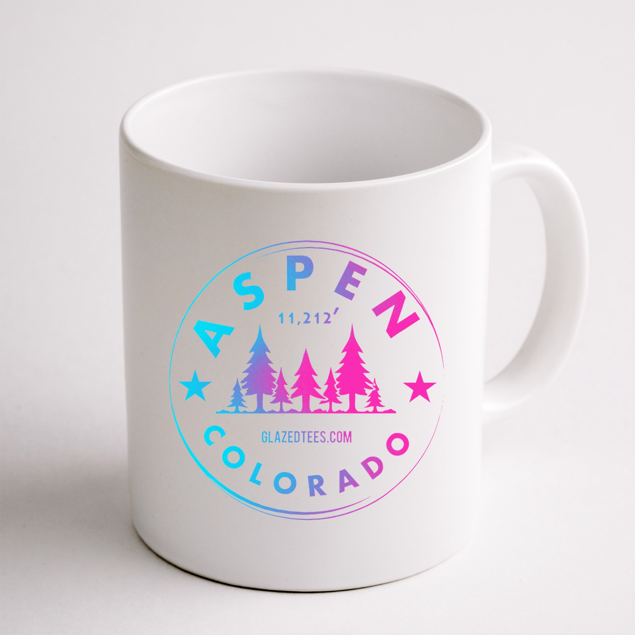 Aspen Colorado Retro Big Mountain Forest Mug