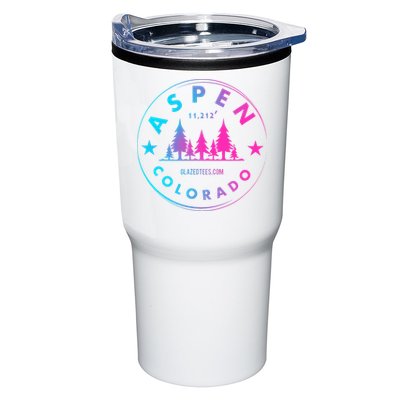 Aspen Colorado Retro Big Mountain Forest Tumbler