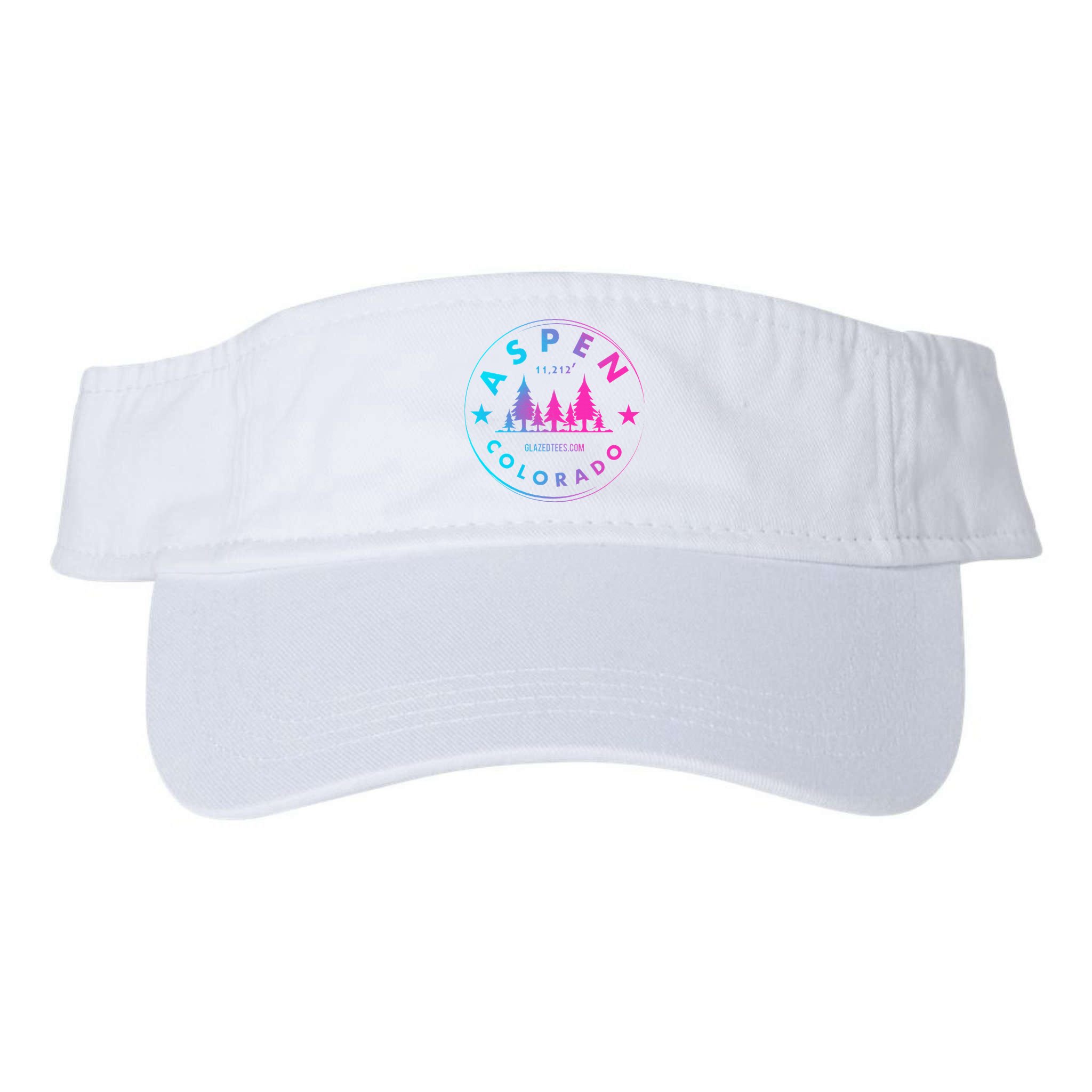 Aspen Colorado Retro Big Mountain Forest Visor