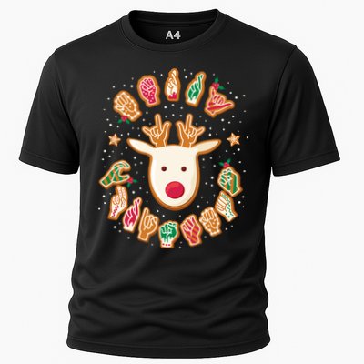 Asl Christmas Reindeer American Sign Language Gingerbread Performance Shirt