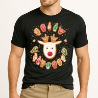 Asl Christmas Reindeer American Sign Language Gingerbread Cooling Performance Crew T-Shirt